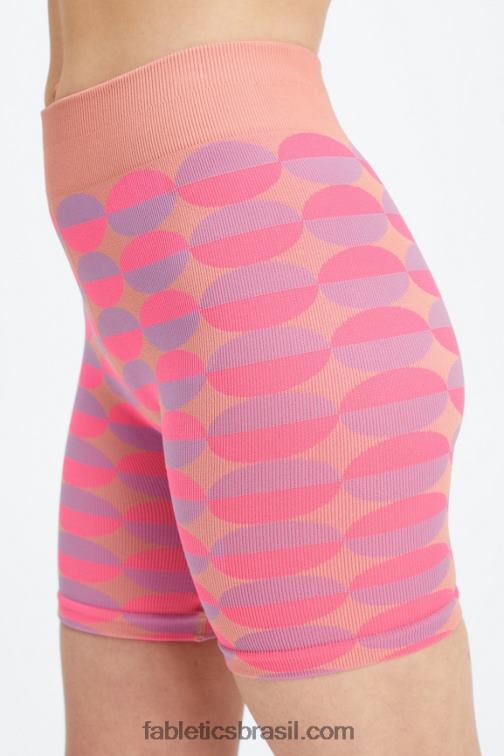 Fabletics crocodilo de safári/safári 420HR504 short sem costura cintura alta 9'' mulheres