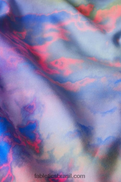Fabletics cubo de gelo/logotipo de íris nebulosa 420HR282 oasis pureluxe cintura alta 6'' short 9 mulheres