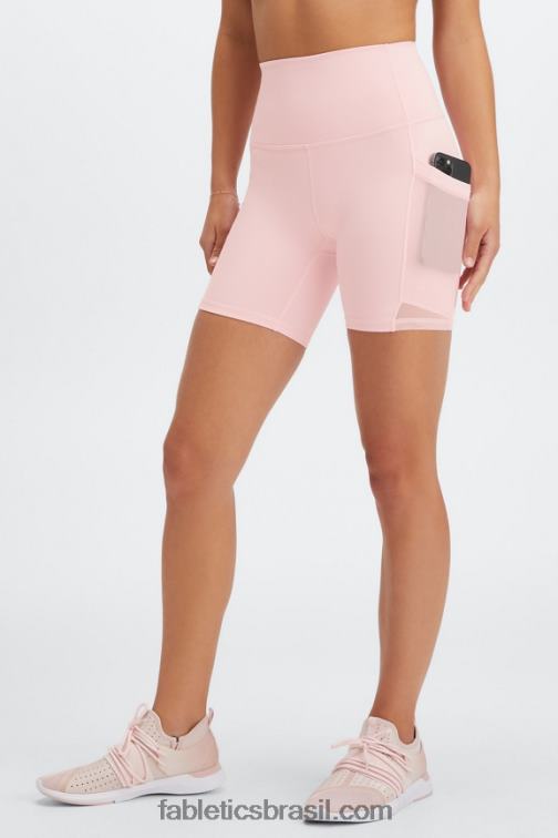 Fabletics deserto/pedra azul 420HR394 powerhold ultra hw 6'' curto em movimento mulheres