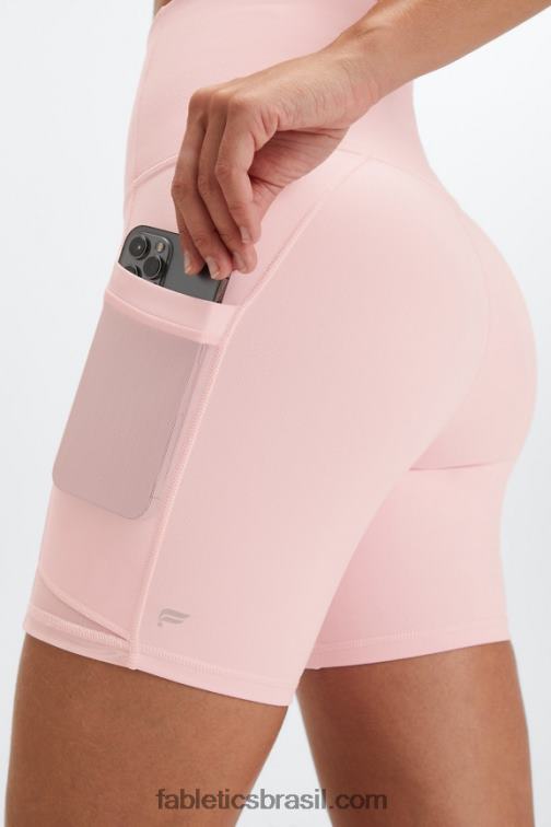 Fabletics deserto/pedra azul 420HR394 powerhold ultra hw 6'' curto em movimento mulheres