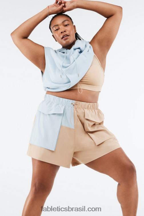 Fabletics deserto/pedra azul 420HR549 anastasia cargo curto mulheres