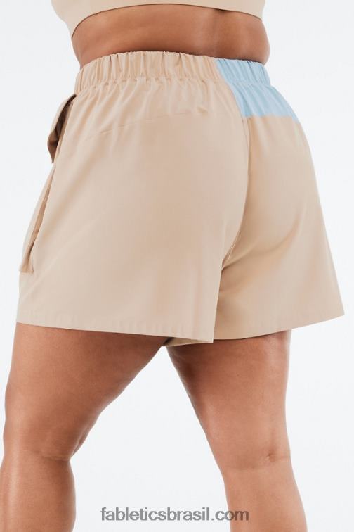 Fabletics deserto/pedra azul 420HR549 anastasia cargo curto mulheres