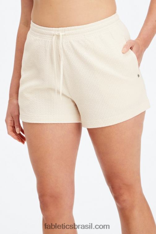 Fabletics discrição/brilho preto 420HR482 short cintura alta em tricot mulheres