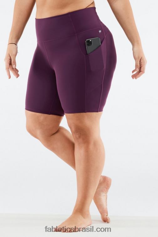 Fabletics driftscape/trovão 420HR527 Short cintura alta com bolso oasis 9" mulheres