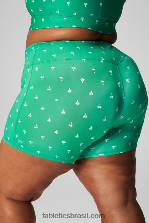 Fabletics elétrico lavado cereja/branco 420HR619 qualquer lugar motion365+ short cintura alta 6'' mulheres