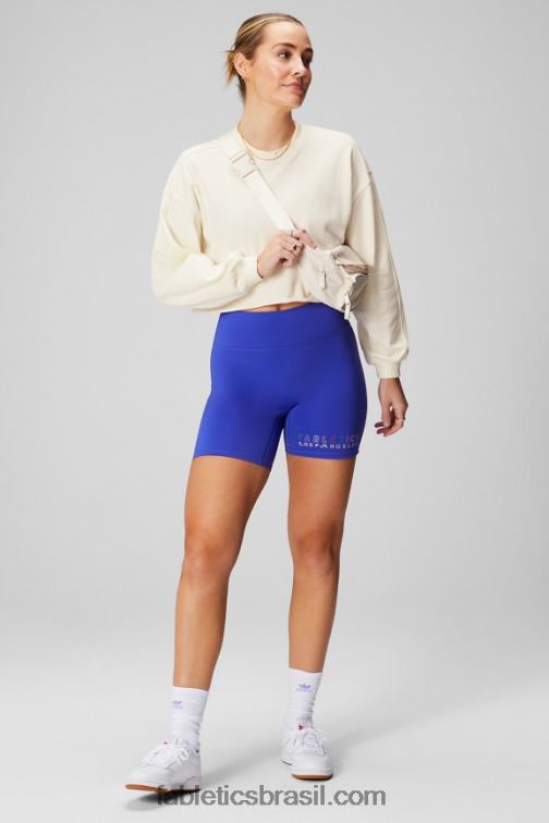 Fabletics extrema realeza/gráfico 420HR616 qualquer lugar motion365+ short cintura alta 6'' mulheres