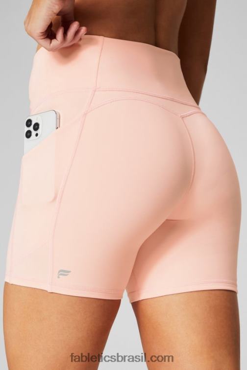 Fabletics fantasma/preto 420HR285 oasis pureluxe cintura alta 6'' short 10 mulheres