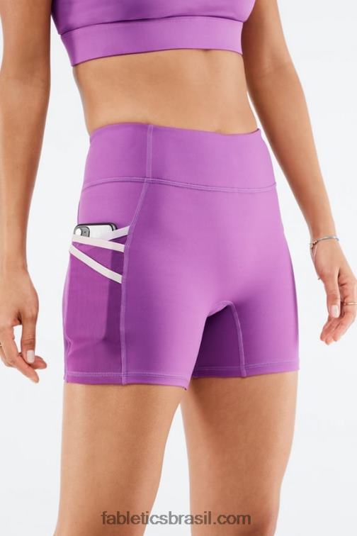 Fabletics figo brilhante/multi 420HR369 trinity motion365 cintura média 5'' curto mulheres