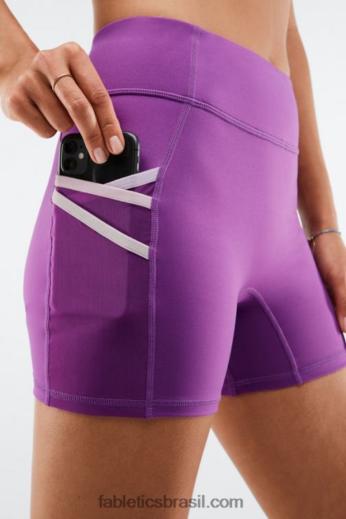 Fabletics figo brilhante/multi 420HR369 trinity motion365 cintura média 5'' curto mulheres