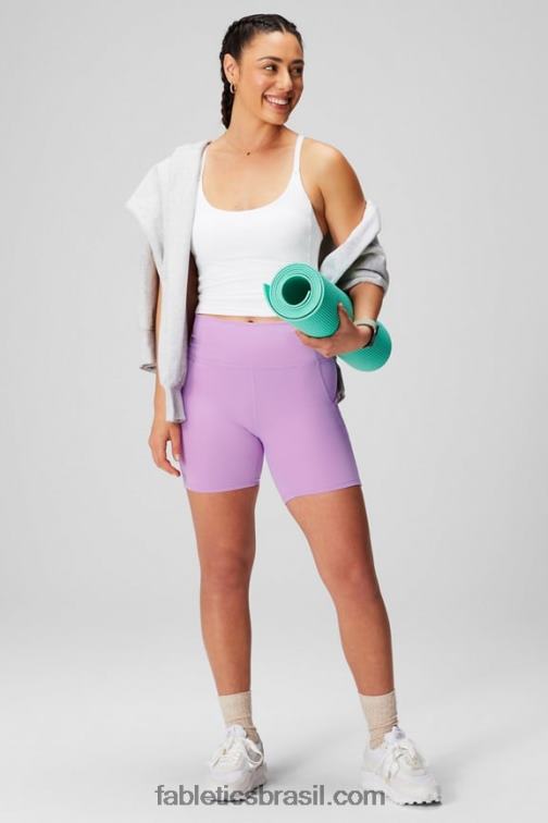 Fabletics fogueira/pôr do sol/explosão de cereja 420HR289 oasis pureluxe cintura alta 6'' short 11 mulheres