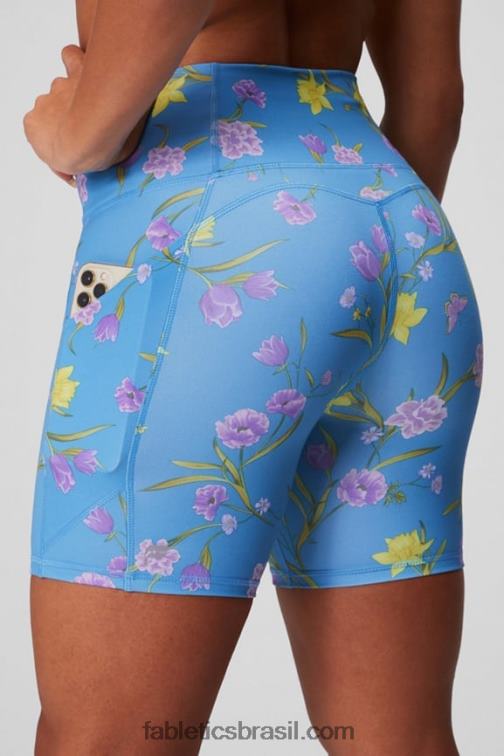 Fabletics fogueira/pôr do sol/explosão de cereja 420HR290 oasis pureluxe cintura alta 6'' short 11 mulheres
