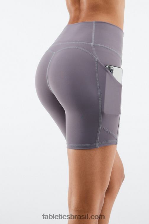 Fabletics fuga rosa loucura de verão/sol da tarde/gráfico 420HR311 oasis pureluxe cintura alta 6'' short 15 mulheres
