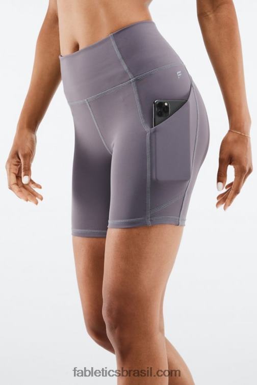 Fabletics fuga rosa loucura de verão/sol da tarde/gráfico 420HR311 oasis pureluxe cintura alta 6'' short 15 mulheres