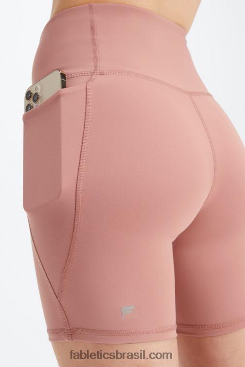 Fabletics impressão/costa do golfo 420HR318 oasis pureluxe hw crossover 6'' curto mulheres