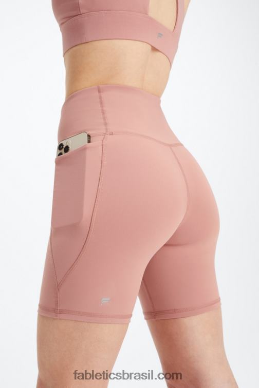 Fabletics impressão/costa do golfo 420HR318 oasis pureluxe hw crossover 6'' curto mulheres