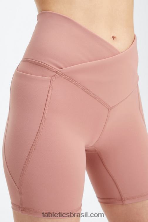Fabletics impressão/costa do golfo 420HR318 oasis pureluxe hw crossover 6'' curto mulheres