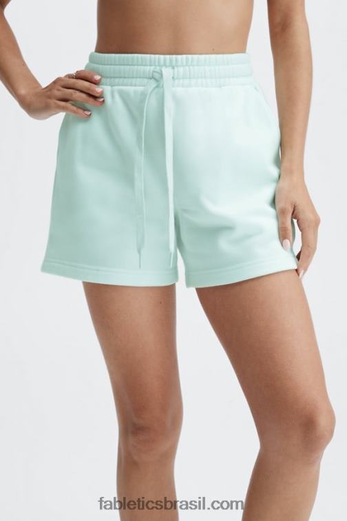 Fabletics jade escuro/hora dourada/branco 420HR423 short de moletom mulheres