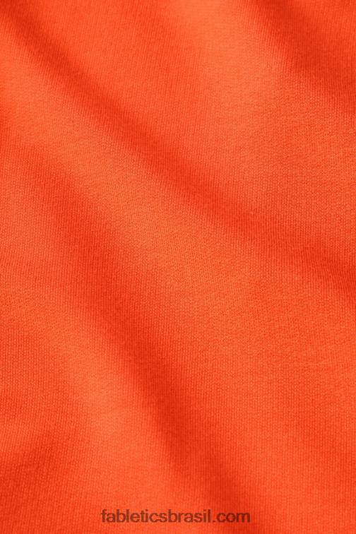 Fabletics laranja paixão/branco clássico 420HR609 bermuda felpuda de luxo mulheres