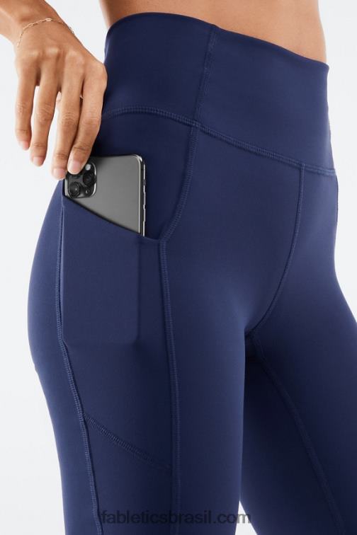 Fabletics lilás fosco/manjericão 420HR523 Short cintura alta com bolso oasis 9