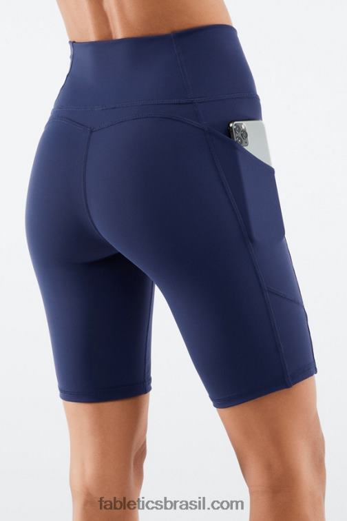 Fabletics lilás fosco/manjericão 420HR523 Short cintura alta com bolso oasis 9