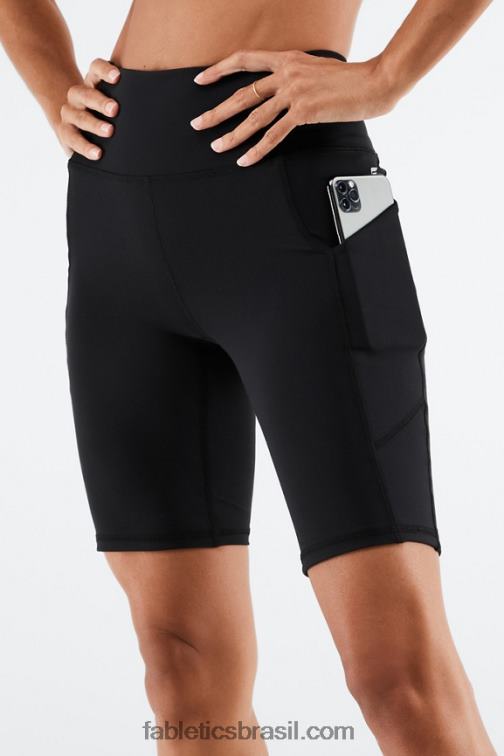 Fabletics lilás nebuloso/nova azul 420HR520 Short cintura alta com bolso oasis 9