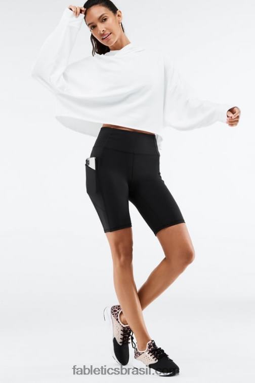 Fabletics lilás nebuloso/nova azul 420HR520 Short cintura alta com bolso oasis 9