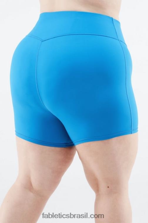 Fabletics logotipo preto/branco clássico 420HR474 qualquer lugar motion365 cintura alta 6'' curto mulheres