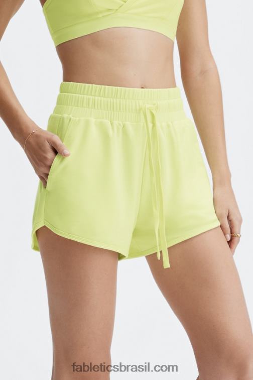Fabletics logotipo vinho do porto/vinho do porto 420HR479 short de academia lounge terry mulheres