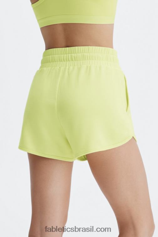 Fabletics logotipo vinho do porto/vinho do porto 420HR479 short de academia lounge terry mulheres