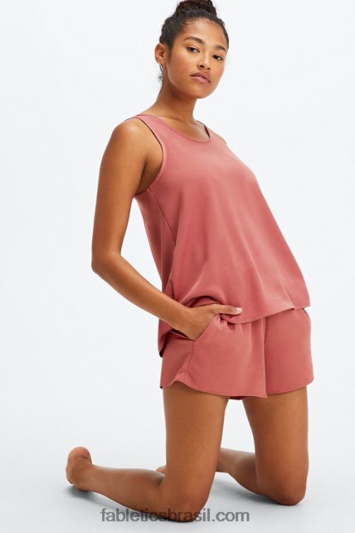 Fabletics madeira de bétula/concreto 420HR496 ecosatin dormir curto mulheres