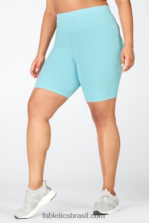 Fabletics mapa de calor leopardo/marinha profunda 420HR349 define powerhold cintura alta 9'' short 21 mulheres