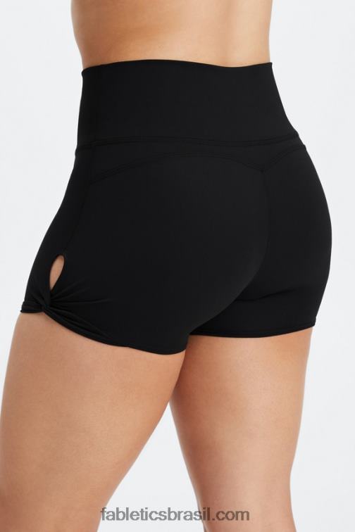 Fabletics marca-texto chita ondulada/zebra marmorizada 420HR440 oasis pureluxe cintura alta twist 3'' short mulheres