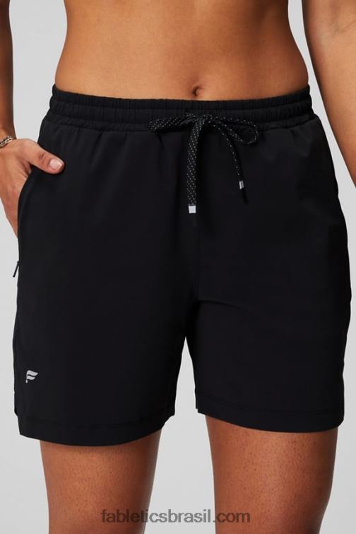 Fabletics marina/cinzento urze/branco 420HR236 aquele curto 5'' mulheres