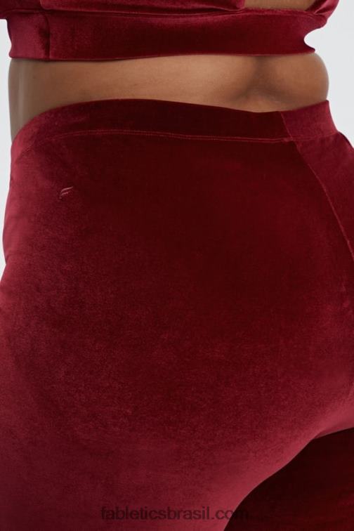 Fabletics marinha/marina 420HR531 short veludo cintura alta 9 mulheres