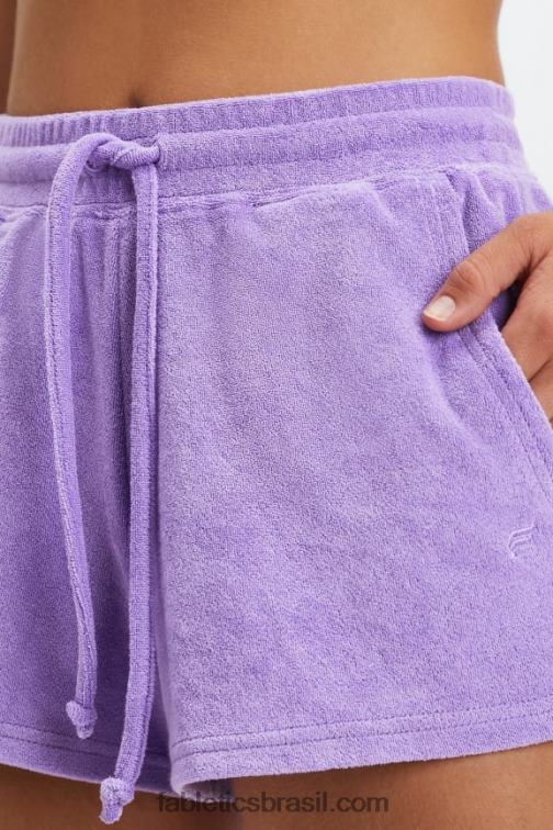 Fabletics marinho cristalino/driftscape 420HR507 toalha felpuda cordão curto mulheres