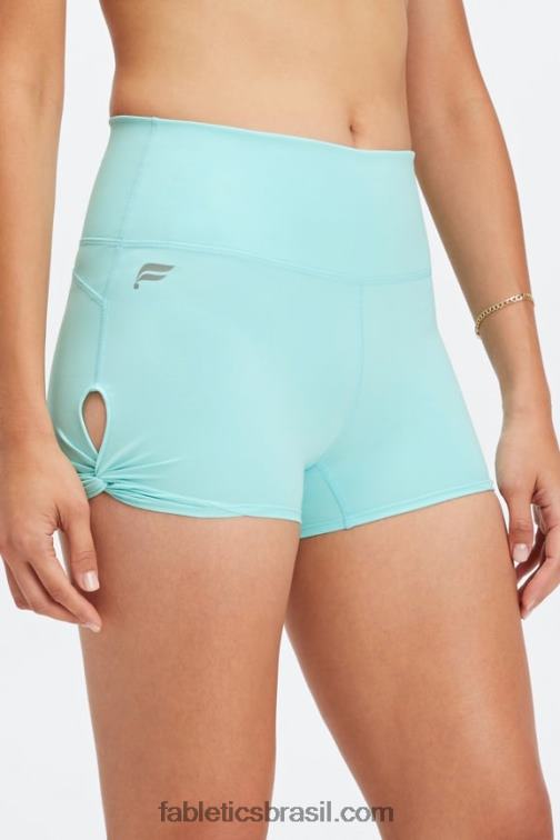 Fabletics marinho profundo/multi 420HR437 oasis pureluxe cintura alta twist 3'' short mulheres