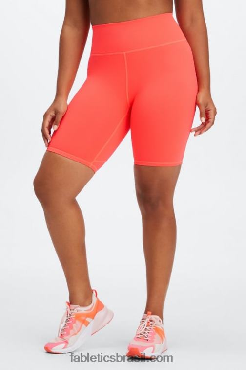 Fabletics meia-noite onda brilho/nascer do sol 420HR334 define powerhold cintura alta 9'' short 18 mulheres