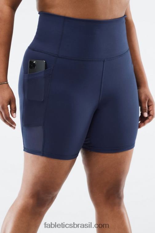 Fabletics mogno 420HR555 short on-the-go cintura ultra alta de 7" mulheres