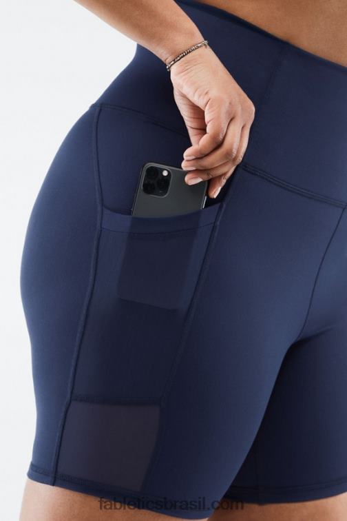 Fabletics mogno 420HR555 short on-the-go cintura ultra alta de 7