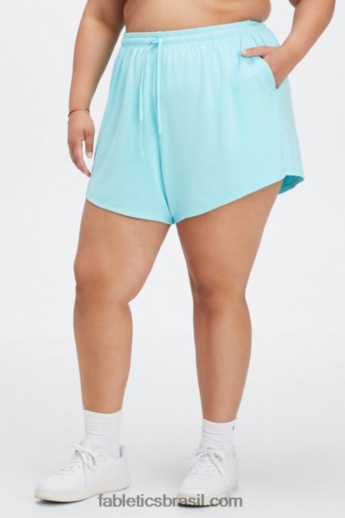 Fabletics mogno zebra stroke/preto 420HR454 bermuda felpuda de luxo mulheres