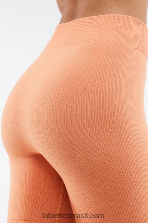 Fabletics índigo/ultravioleta 420HR448 short sem costura de cintura alta de 7