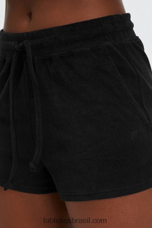 Fabletics nuvem de chuva/cinza ártico 420HR505 toalha felpuda cordão curto mulheres