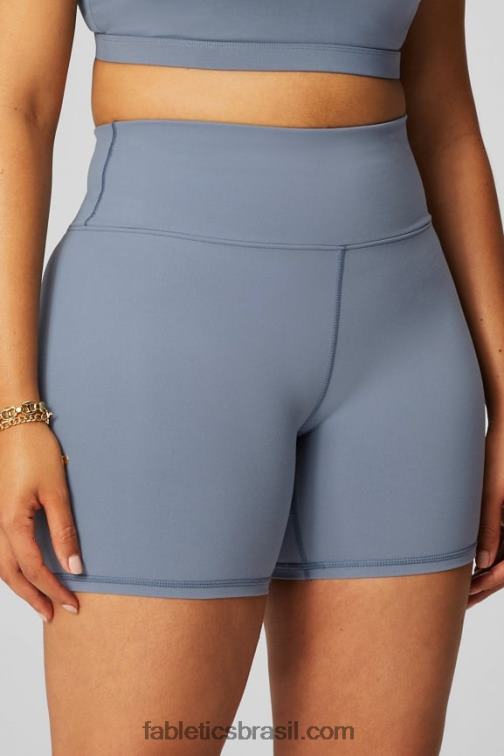 Fabletics nuvem de tempestade/ombre o dia todo 420HR410 boost powerhold cintura alta 6'' short mulheres