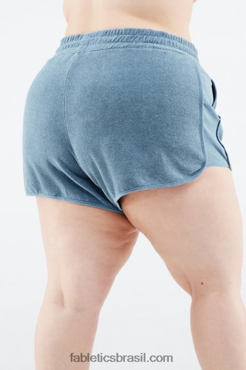 Fabletics onda de cristal/lilás enevoado 420HR577 bermuda felpuda ecológica mulheres