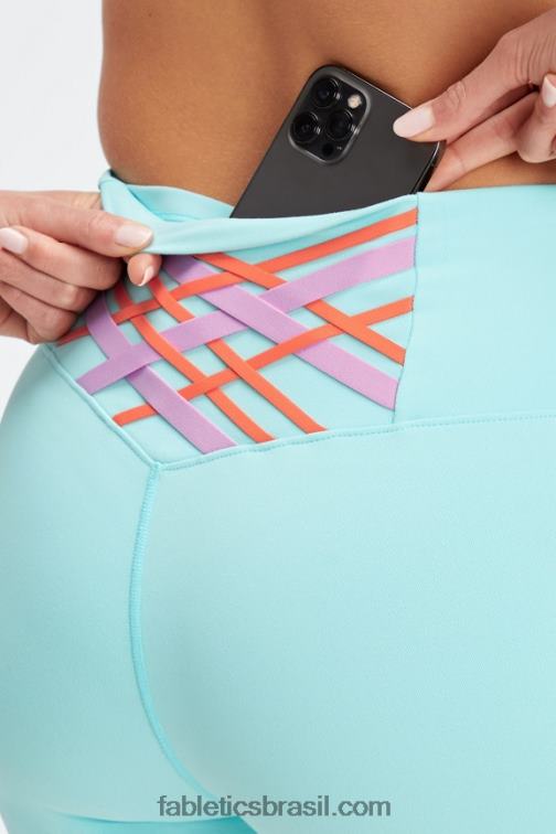 Fabletics onda de cristal/multi 420HR417 boost powerhold cintura alta 6'' short mulheres