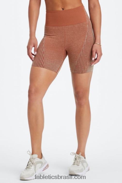 Fabletics onda de mogno/cristal 420HR407 short ombre sem costura ultra cintura alta 6