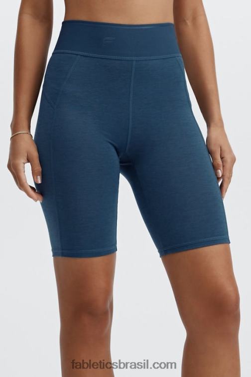 Fabletics pincel camuflagem/sequóia 420HR385 calção de bicicleta de baselayer de lã de cintura ultra subida 6" mulheres