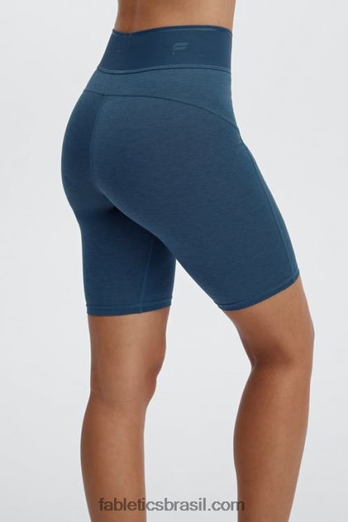 Fabletics pincel camuflagem/sequóia 420HR385 calção de bicicleta de baselayer de lã de cintura ultra subida 6