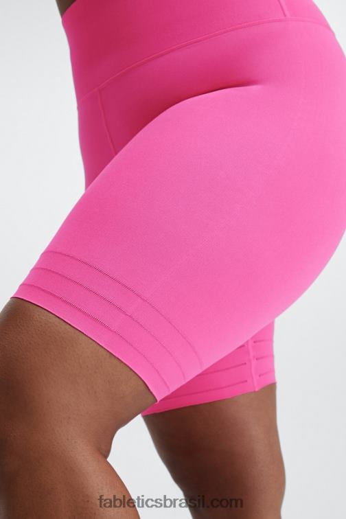 Fabletics porteiro margarida/multi 420HR515 short cintura alta 9'' em malha esculpida mulheres