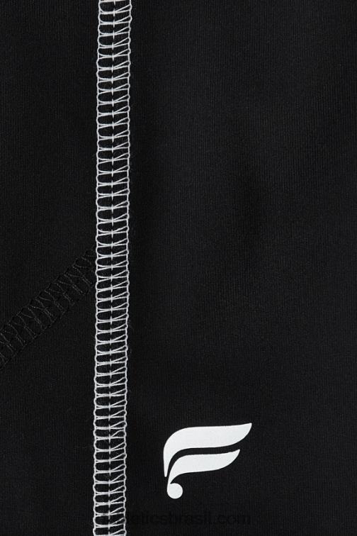 Fabletics preto/branco clássico 420HR287 oasis pureluxe cintura alta 6'' short 10 mulheres